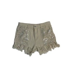 POL Women’s High Waisted Sequin Shorts Size Large